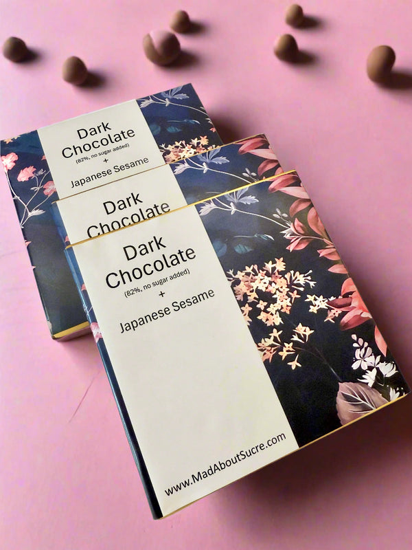 Tile of Dark Chocolate & Sesame Seeds