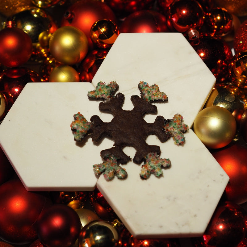 Snowflake Dark Chocolate & Cranberry Cookies